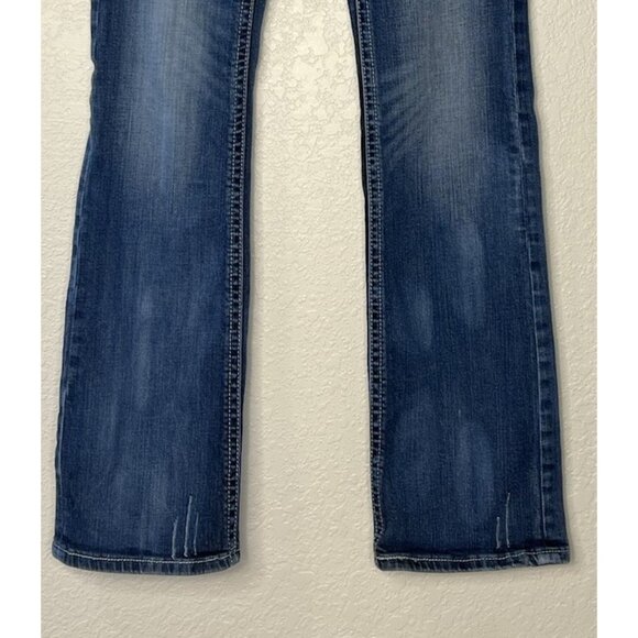 GRACE In LA Bootcut Embellished Jeans Sz 28 Tag Low Rise - Picture 4 of 14